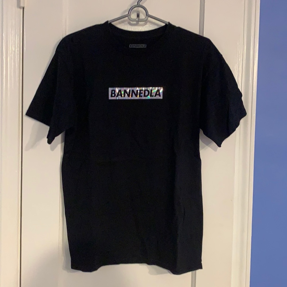 BannedLA Reflective Box Logo Tee Size M